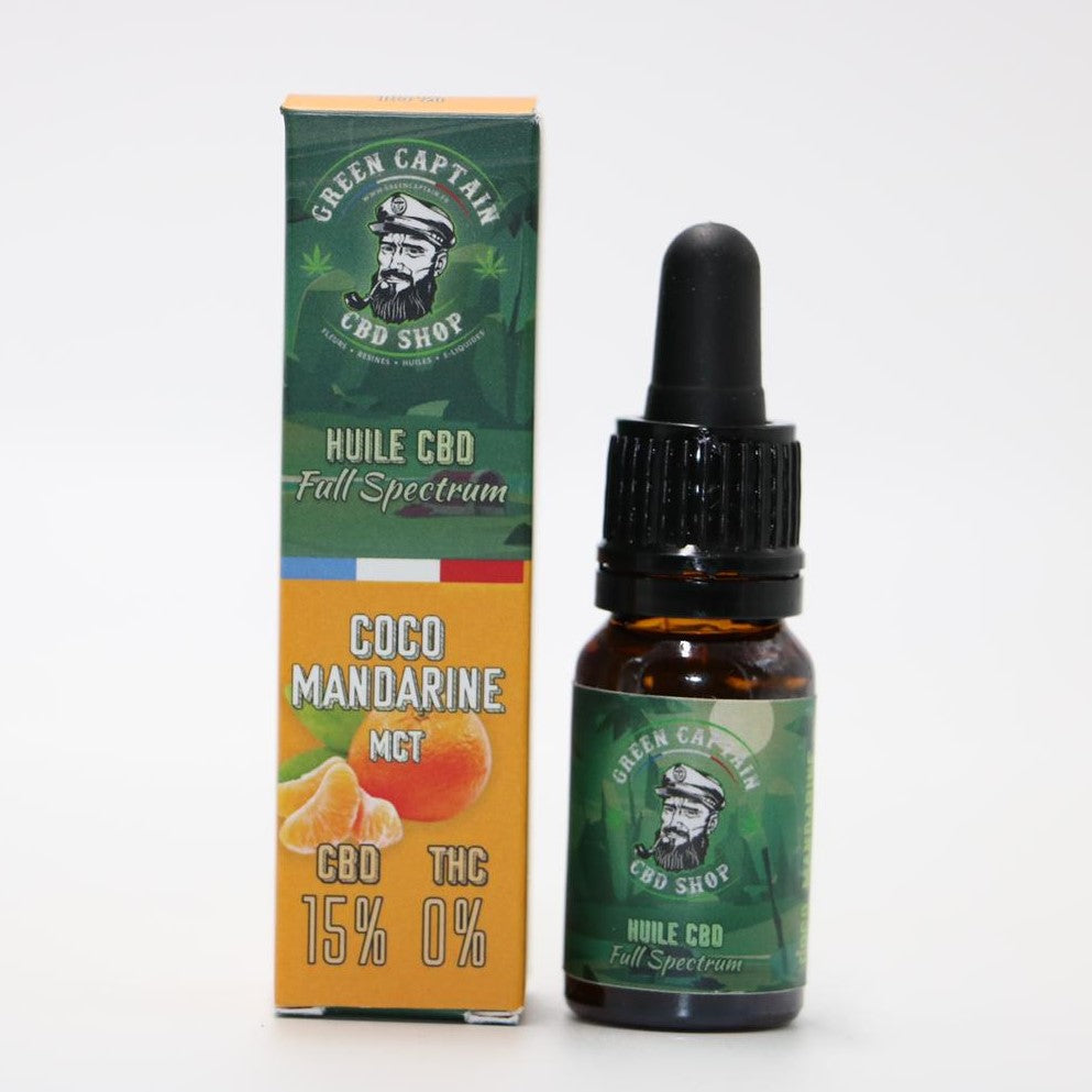 HUILE CBD COCO MANDARINE MCT 15%