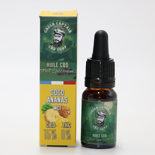 HUILE CBD COCO ANANAS MCT 15%
