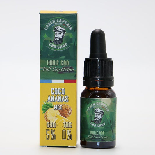 HUILE CBD COCO ANANAS MCT 5%